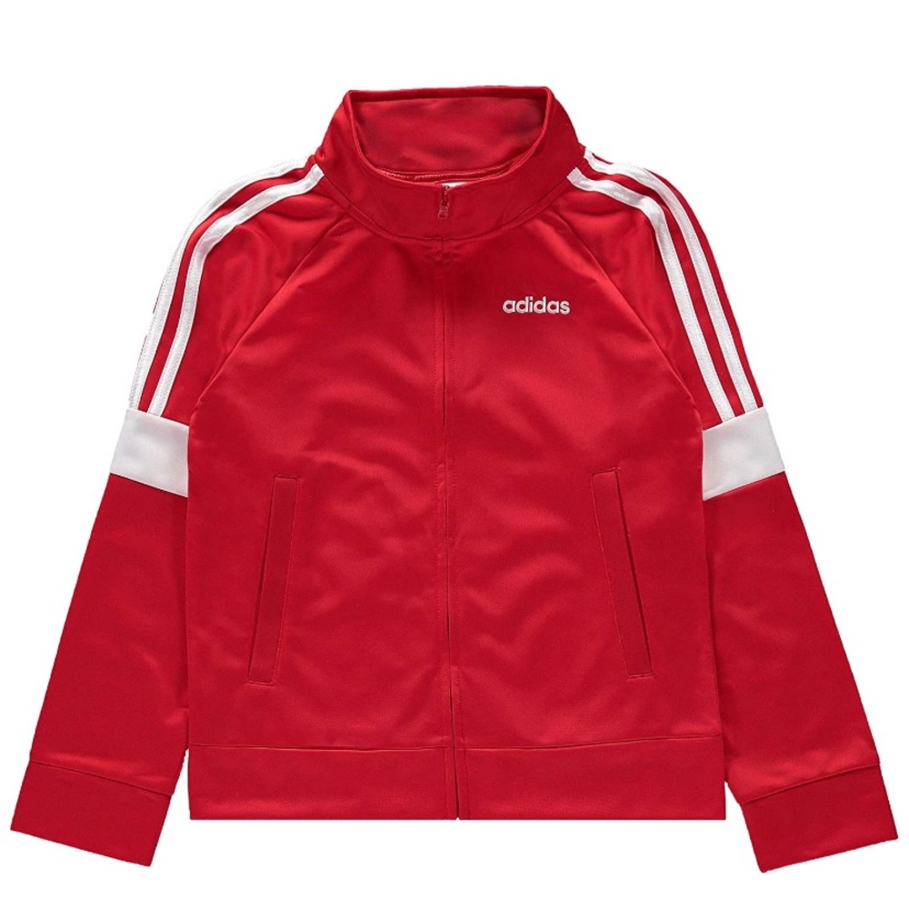Adidas Boys' Iconic Tricot Jacket, Red Event 14-16